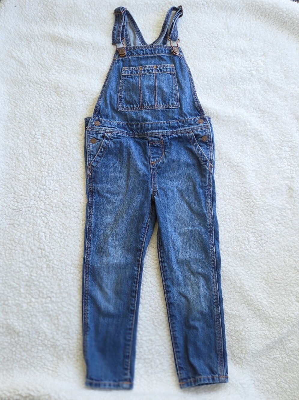 Gap Girls Size 4 Denim Overall Bibs